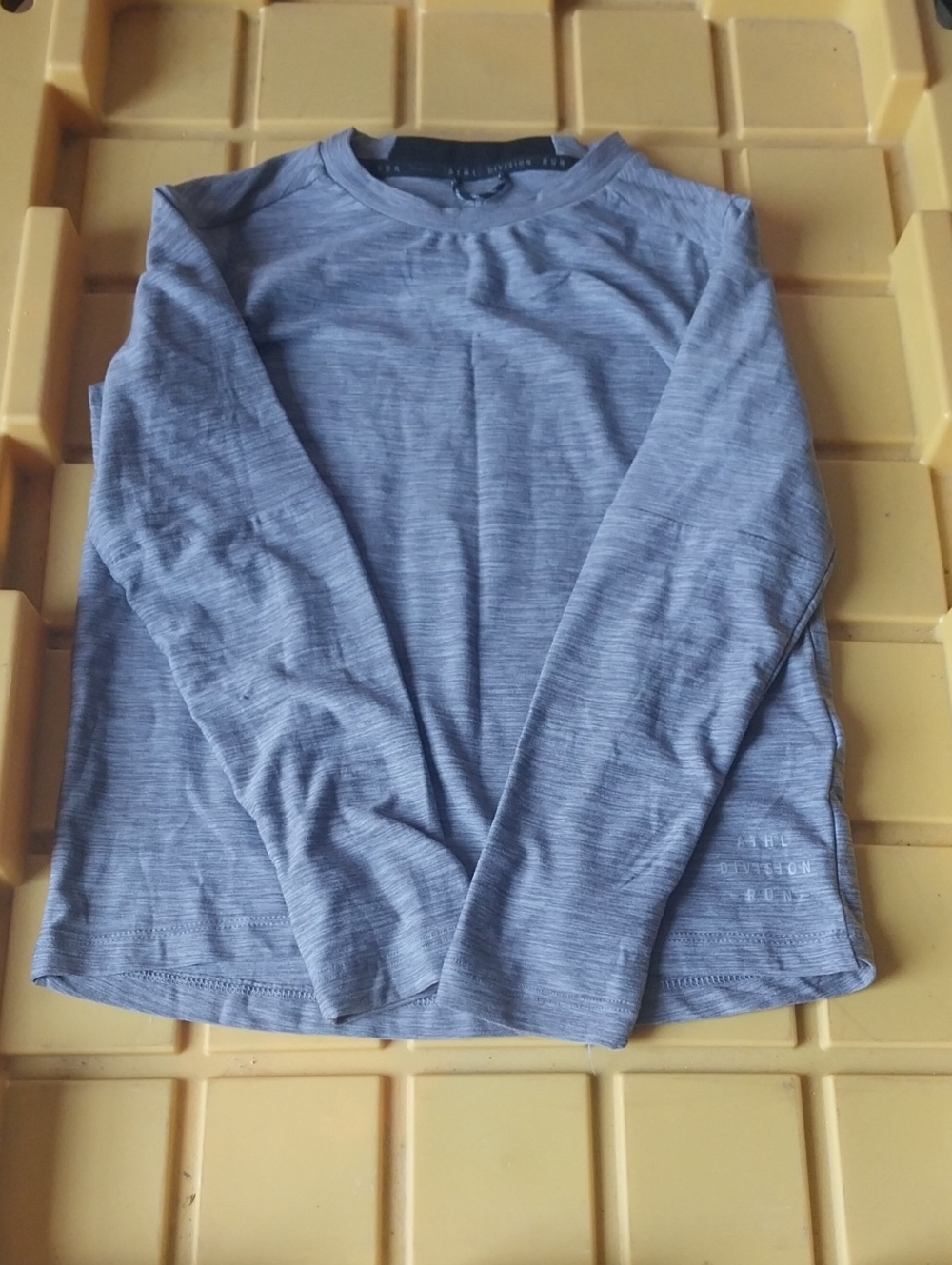 Boy's Long-Sleeve Crewneck Shirt - Light Grey
